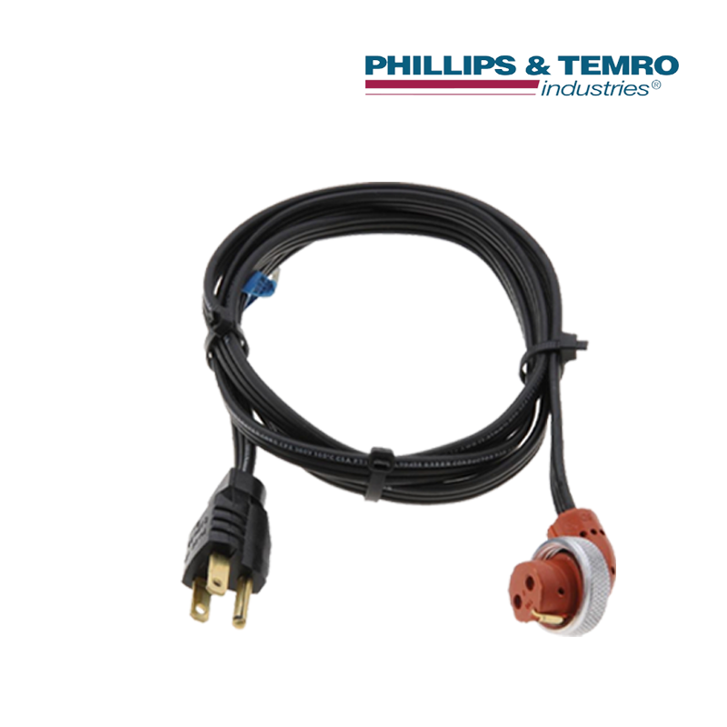 Phillips & Temro 3600015 120V Silicone Power Cord
